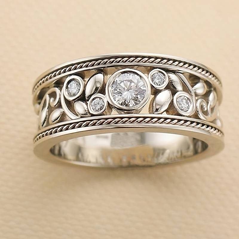 ヴィンテージ シルバー&ジルコニア リング